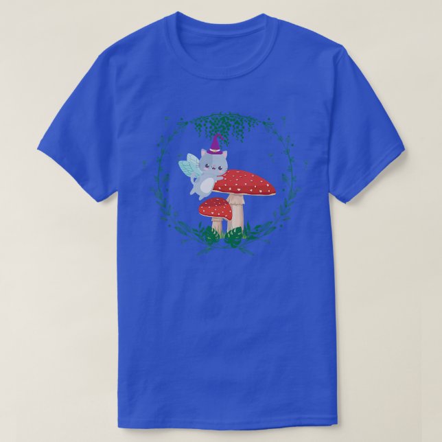 Naturkärnhusbondgård för kattsvampar  t shirt (Design framsida)