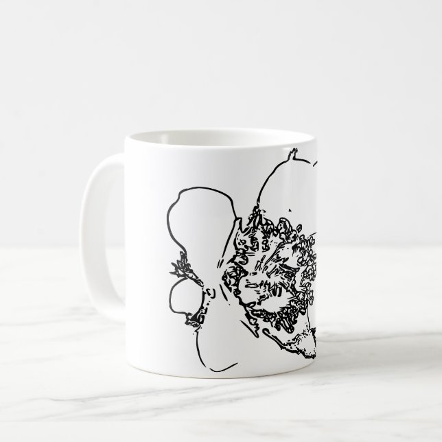 Naturkonst Flower Kaffemugg (Framsida vänster)