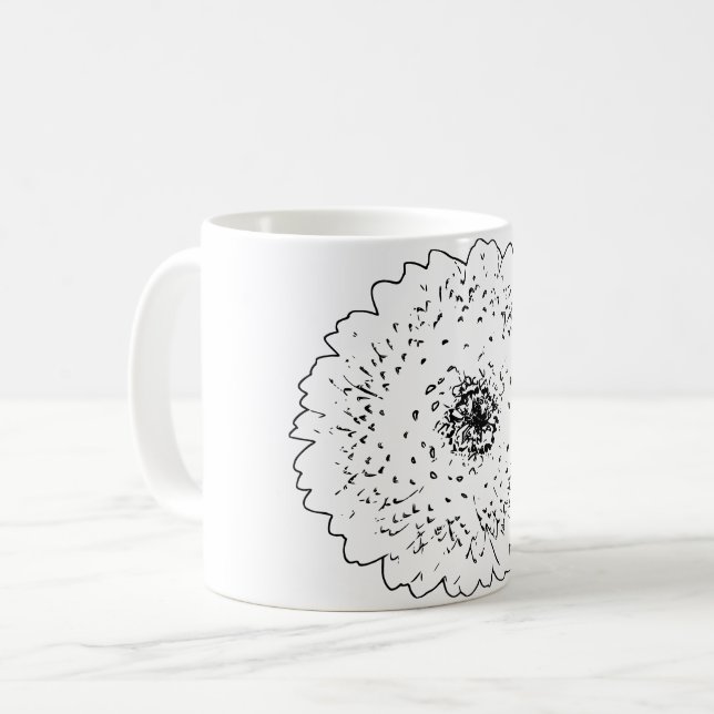 Naturkonst Flower Kaffemugg (Framsida vänster)