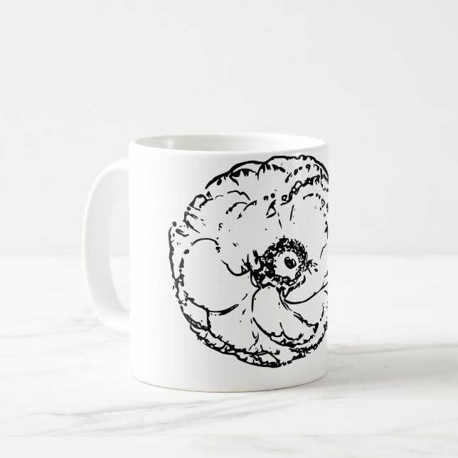 Naturkonst Flower Kaffemugg (Framsida vänster)
