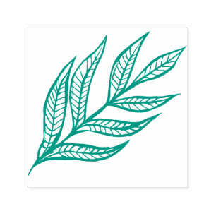 Naturkonst Löv Design Självfärgande Stämpel