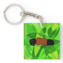 Naturkonst med den ulliga björnen på Keychain