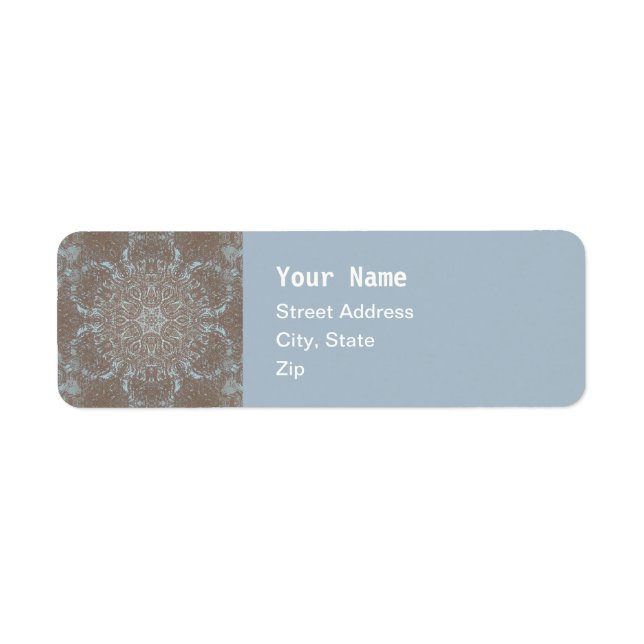 Naturkonst Stone & Sand Returadress Etikett (Framsidan)