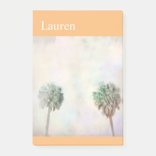 Naturkonsten i handflatan träd personifierar anpas post-it block (Framsida)