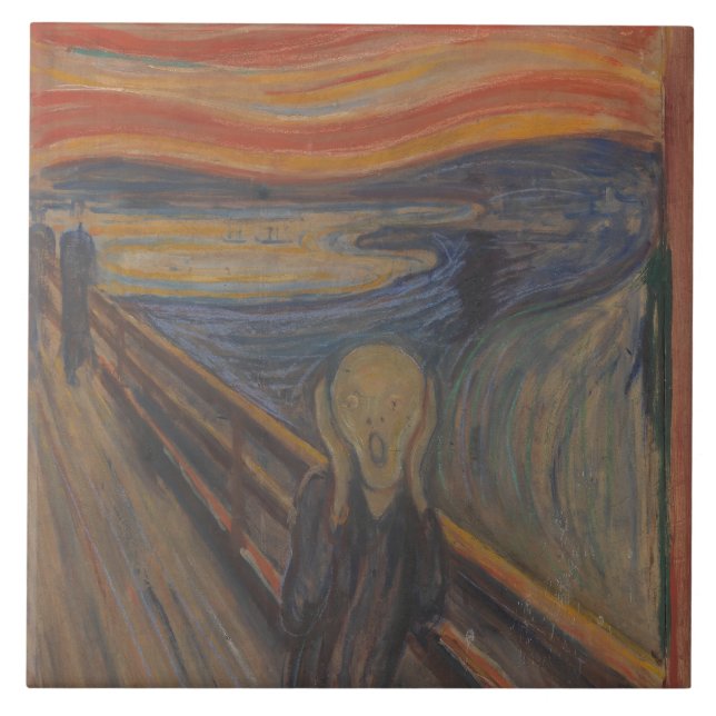 Naturkräm från Edvard Munch 1893 Kakelplatta (Framsidan)