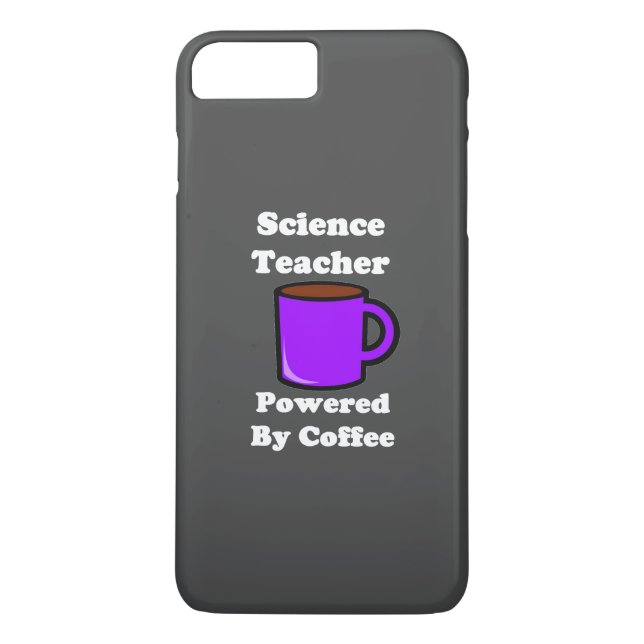 "Naturkunskapslärare" Drivs av kaffe Case-Mate iPhone Skal (Baksida)