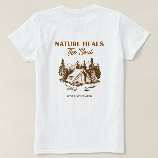 Naturläker Själens Camping T-Shirt (Design baksida)