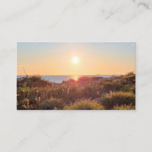 Naturlandsfotografi QR-kod Visitkort (Framsida)