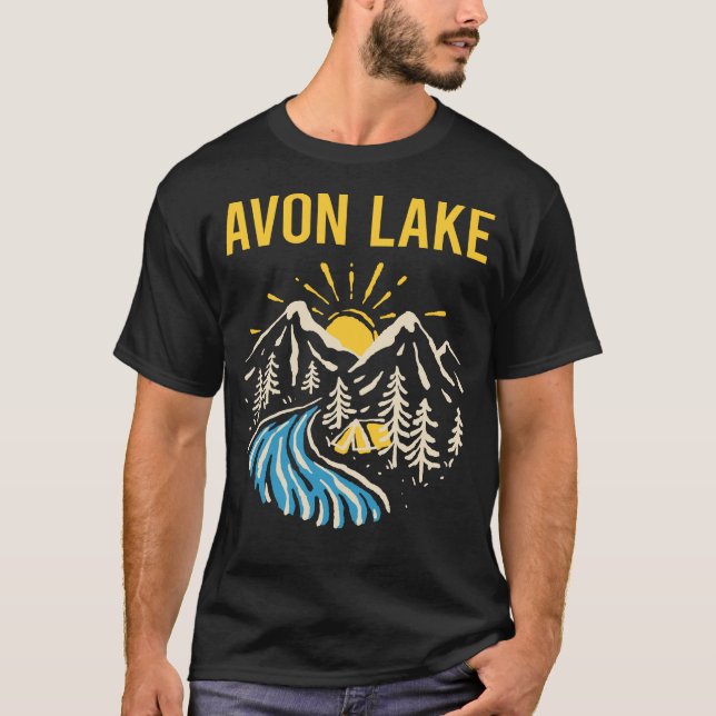 Naturlandskap Avon Sjö T Shirt (Framsida)