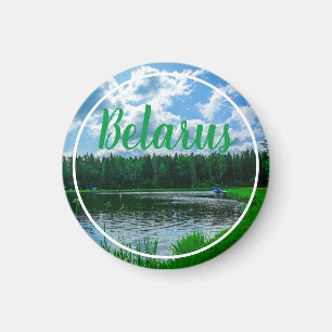 Naturlandskap Sjö Himlar Vitryssland Magnet