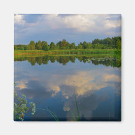 Naturlandskap Sjö Himlar Vitryssland Magnet
