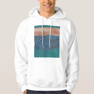 Naturlandskapet backe: sömlöst mönster. hoodie