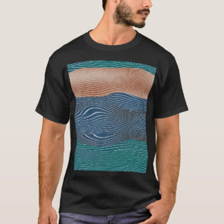 Naturlandskapet backe: sömlöst mönster. t shirt