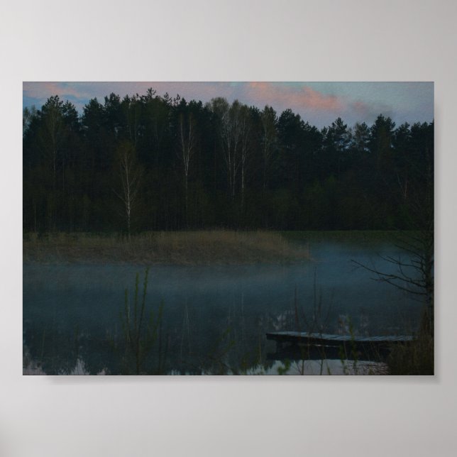 Naturlandskapet Sjö Fog Poster (Framsidan)