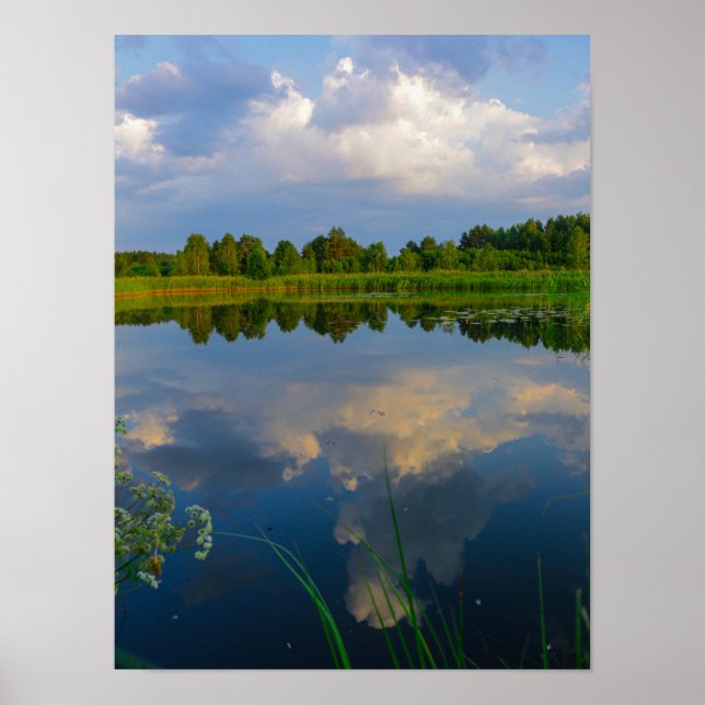 Naturlandskapet Sjö i Vitryssland Poster (Framsidan)