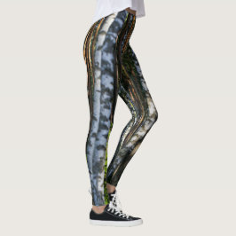 Naturlandskapslandet Forest Birch Träd Leggings
