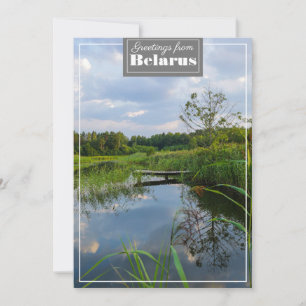 Naturlandskapslandet Sjö Vitryssland - plattkort