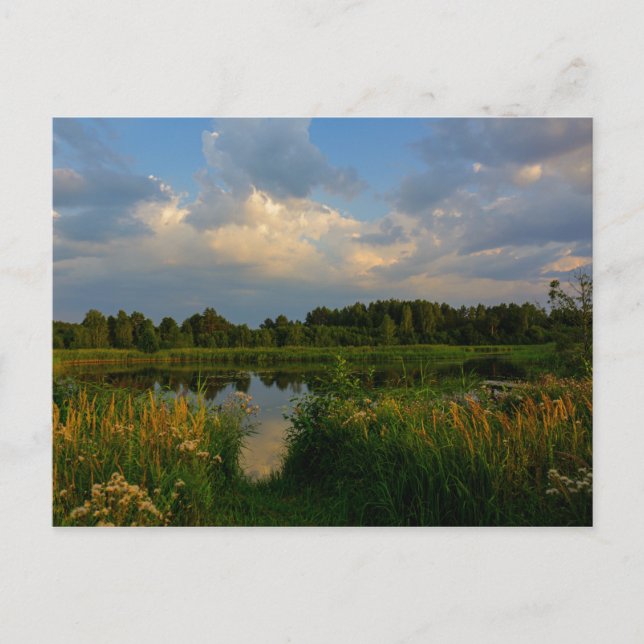 Naturlandskapslandet Sjö Vitrysslands vykort (Framsida)