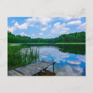 Naturlandskapslandskap Sjö Himlar Vitrysslands vyk Vykort