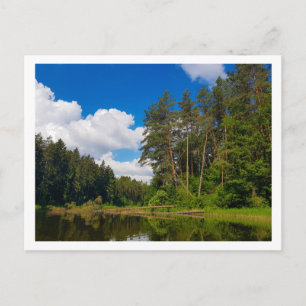 Naturlandskapsområdet Kanal Himlar Vitryssland Vykort