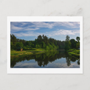 Naturlandskapsområdet Sjö Himlar Vitryssland Vykort