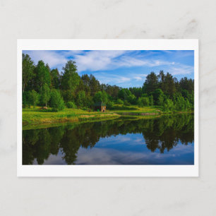 Naturlandskapsområdet Sjö Himlar Vitryssland Vykort