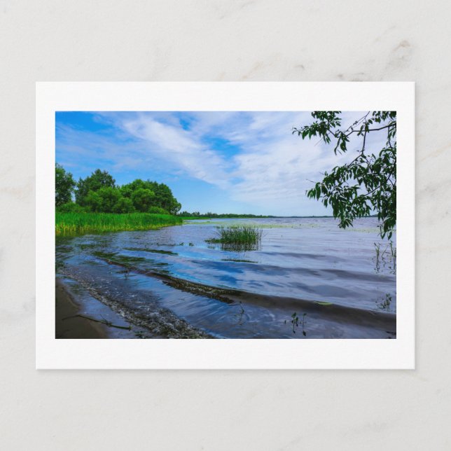 Naturlandskapsområdet Sjö Vågar Himlar Vykort (Framsida)