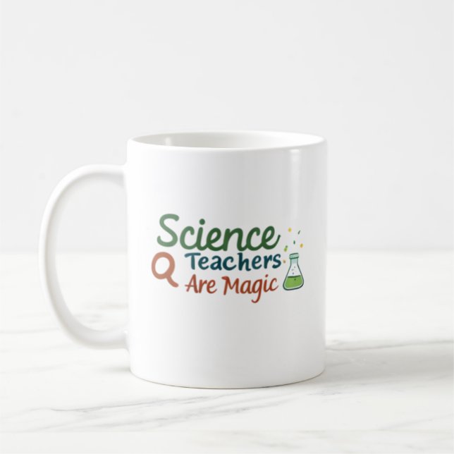 Naturlärare är magiska söta kemilärare kaffemugg (Vänster)