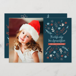 Natürliche Noel Weihnachtsklappgruß Julkort