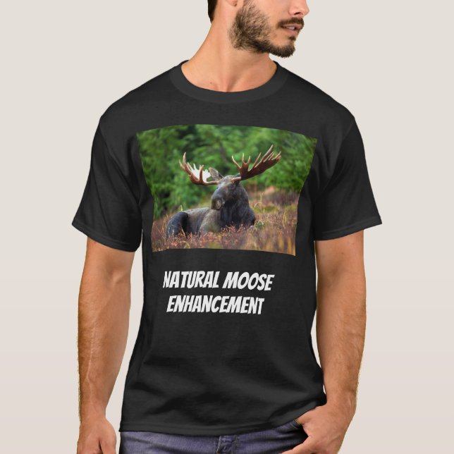 Naturlig älgförbättring t shirt (Framsida)