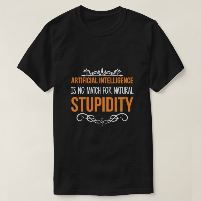 Naturlig artificiell intelligens, Sarcasti T Shirt (Design framsida)