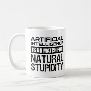Naturlig, artificiell intelligens, snygg kaffemugg