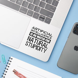 Naturlig, artificiell intelligens, snygg klistermärken