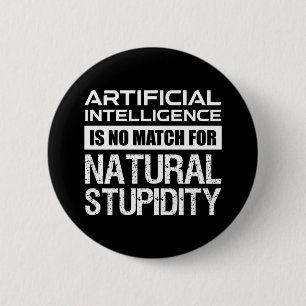 Naturlig, artificiell intelligens, snygg knapp