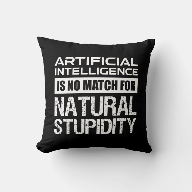 Naturlig, artificiell intelligens, snygg kudde (Framsida)