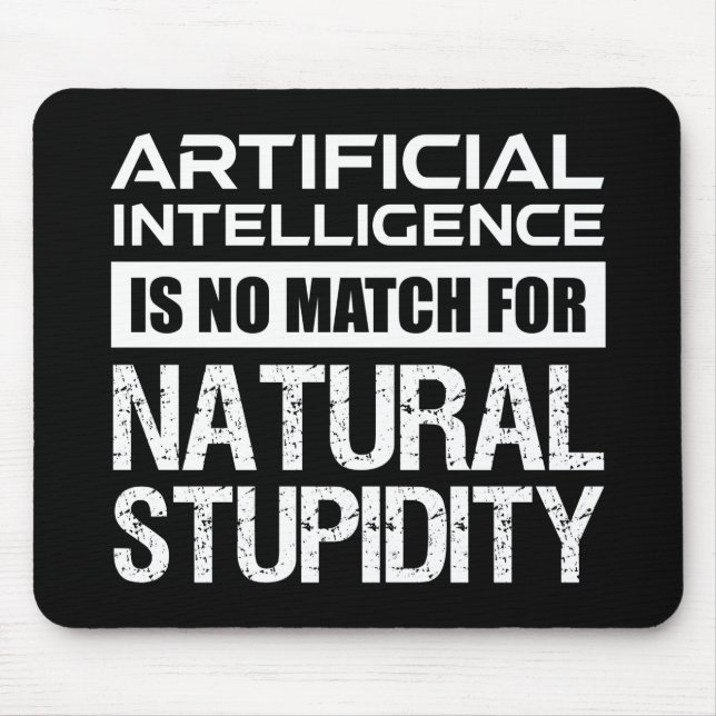 Naturlig, artificiell intelligens, snygg musmatta (Framsidan)