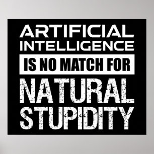 Naturlig, artificiell intelligens, snygg poster