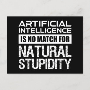 Naturlig, artificiell intelligens, snygg vykort