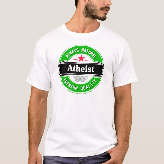 Naturlig ateist t-shirt (Framsida)