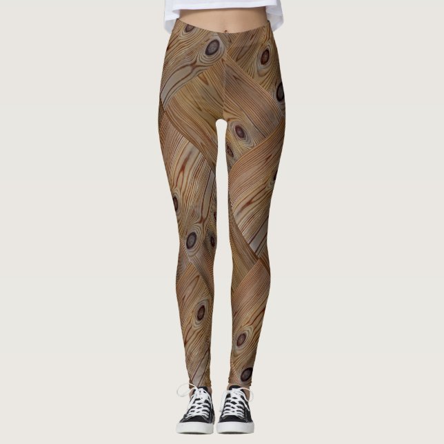 Naturlig bakgrund av trä, struktur, brun träd leggings (Framsida)