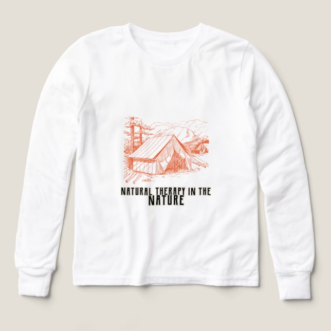 Naturlig behandling i naturen t shirt (Design framsida)