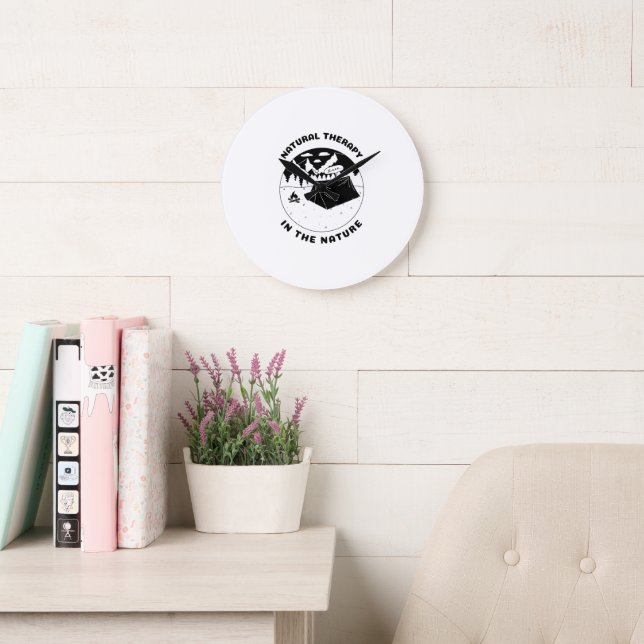 Naturlig behandling i naturväggklockan stor klocka (Läsesal)