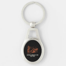 Naturlig behandling ovalt silverfärgad nyckelring