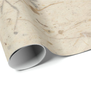 Naturlig Blommigt Grass Grönt Cottage Beige Creamy Presentpapper