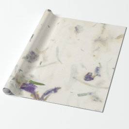 Naturlig Blommigt Grunge Shabby Earth Grass Mulber Presentpapper