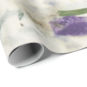 Naturlig Blommigt Grunge Shabby Earth Grass Mulber Presentpapper