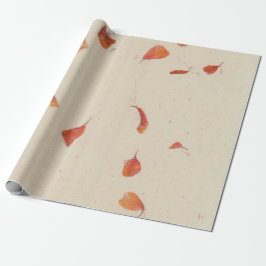 Naturlig Blommigt Grungy Shabby Earth Poppes Mulbe Presentpapper