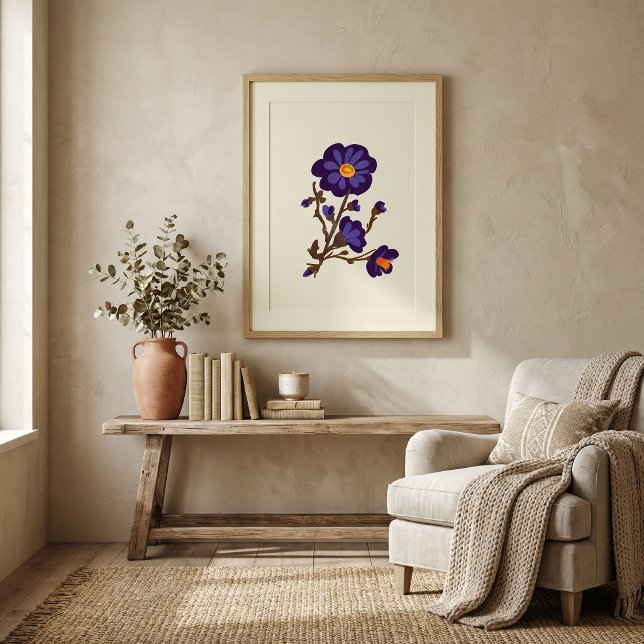 Naturlig blomster botanisk illustrationsaffisch poster (Skapare uppladdad)