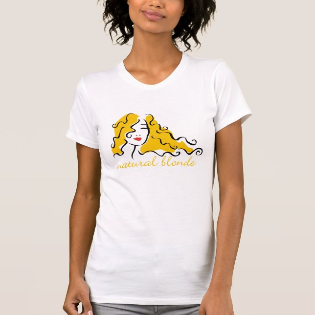 Naturlig blondin t-shirt (Framsida)