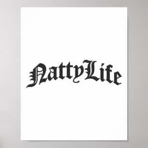Naturlig Bodybuilding All Natty Life Gym Poster